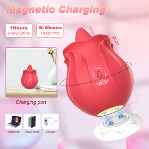 Rosa stimolatore del sesso per le donne Mini vibratore clitorideo stimolatore con 10 tipi di lingua leccare la lingua leccare rosa giocattolo - Product Image 5