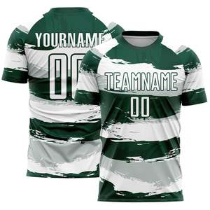 Ensemble d'uniformes de football vert pour équipe Conceptions personnalisées Séchage rapide Prix de gros Meilleure vente à bas quantité minimale de commande Maillots de football professionnels - Product Image 1