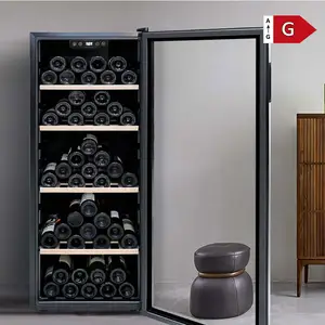 Freestanding Wine Cooler Factory Direct Pricing 200 Bottle Commercial Cold Wine Coolers Single Door Fridge