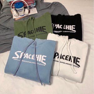 เสื้อฮู้ดผ้าฝ้ายคอตตอนทรงครอปแบบสวมหัวมีซิปมีฮู้ดแบบยูนิเซ็กส์พร้อมพิมพ์ดิจิตอลและฮู้ดแบบปรับได้ - Product Image 4