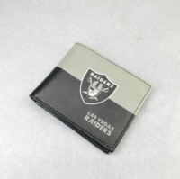 Dompet Kartu Tim American Football Raiders Cetak Digital Bahan Kulit PU Dompet Pria RFID Baru 2025 Harga Grosir Murah