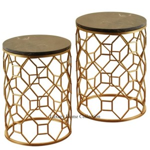 Mesa auxiliar de metal decorativa para el hogar, diseño único de color antiguo de latón, última llegada, venta de muebles para el hogar y el Hotel a bajo precio - Product Image 4