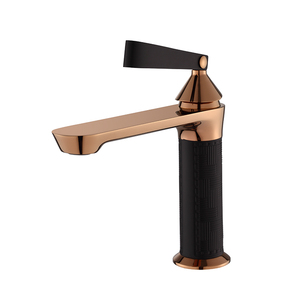 Robinet <span class=keywords><strong>de</strong></span> lavabo monocommande MEIYA en laiton, corps principal contemporain, luxe hôtelier, finition dorée moderne, pour salle <span class=keywords><strong>de</strong></span> bain - Product Image 2