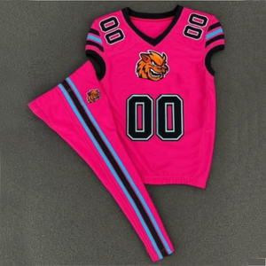 Uniforme de football américain réversible d'usine original personnaliser les maillots de football américain en sergé de haute qualité - Product Image 2