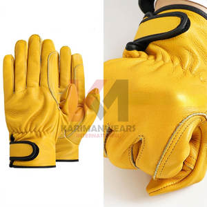 Gants de travail en cuir de vachette de qualité supérieure Gants de sécurité résistants à l'usure pour travailleurs Soudage Jardinage Construction Moto - Product Image 6