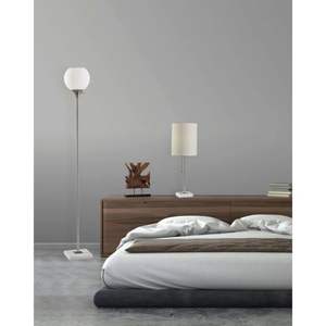 Modern Stainless Steel Base Polished Black Nickel Finish <b>Table</b> <b>Lamp</b> with Elongated Drum <b>Shade</b> Living Room Bedroom E26 Bulb Base - Product Image 6