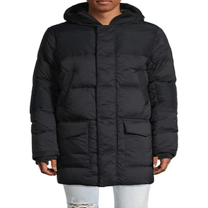 Fresh Arrivals Men's Superior Quality Oversized Puffer <b>Jacket</b> Breathable Eco-Friendly <b>Fleece</b> <b>Lining</b> Front Pockets Winter - Product Image 4