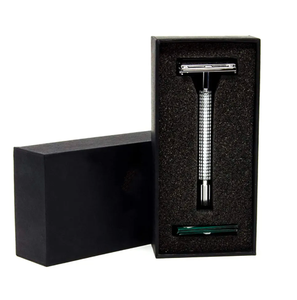 มีดโกนหนวดสำหรับร้านตัดผมชายด้ามจับยาวมีดโกนปลอดภัยมีดโกนใบมีดขอบสองด้านทำจากสเตนเลสสตีล - Product Image 6