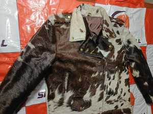 Chaqueta de Cuero Genuino Tejida para Hombre, Premium, para Verano, Bordada con Pelo de Vaca, Resistente al Viento e Impermeable, Multi-Temporada - Product Image 4