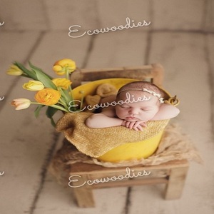 Nouveau-né photographie métal seau accessoires bébé Vintage rond nouveau-né Photo posant Photo Shoot accessoires nouveau-né bébé Studio accessoires - Product Image 2