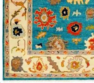 พรมถักไหมพรมขนแกะสไตล์ตุรกีโบราณหรูหราดีไซน์สีน้ำเงิน8x10สไตล์วินเทจโบราณ - Product Image 4