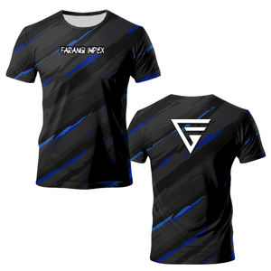 Camiseta de pesca de media manga personalizada etiqueta privada sublimada transpirable secado rápido rendimiento UV poliéster de talla grande pesca de lubina - Product Image 3