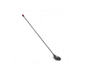 Cuillère de bar rustique noire Agitateur à cocktail Poignée torsadée Outil de barman de l'Inde Matériau métallique à bas prix - Product Image 4