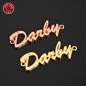 Bag <b>Gold</b> Emetal logo plate Hijab Abaya Scarf Shoes Custom Brand logo Metal Label Personalised metal tag for <b>Clothes</b> Clothing - Product Image 5