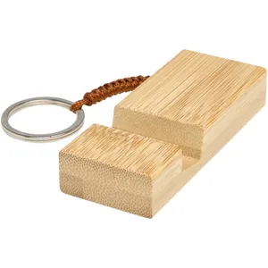Supporto per Telefono e Portachiavi in Bambù Bosona, Accessorio in Legno Resistente dal Design Elegante - Product Image 4