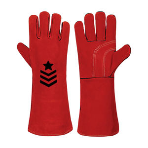 Gants de soudage en polyester légers à forte demande, de longueur régulière, fabriqués par des professionnels pour une utilisation en extérieur, en cuir durable - Product Image 1
