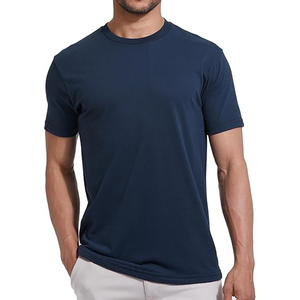 Odm 250 Gsm camiseta de peso pesado diseño personalizado en blanco 100% algodón cuello redondo Camiseta hombres camisetas camiseta para hombres - Product Image 4