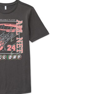 Camiseta de Manga Corta de Algodón Premium, Cuello Alto, Costuras Duraderas, Tacto Suave, Colores Vibrantes, Corte Moderno, Tela Ancha, Ecológica - Product Image 2