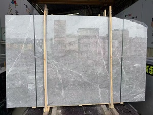 Dalle de marbre gris calcite poli et affûté sur mesure, pierre naturelle, pour murs et sols de maisons modernes - Product Image 5