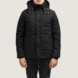 Veste matelassée en toile à capuche pour homme, tendance hiver 2025, coupe slim, respirante, imperméable, style streetwear, OEM - Product Image 4