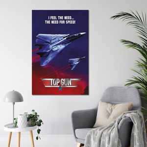 Affiche murale moderne Top Gun : Je ressens le besoin de design - Product Image 4