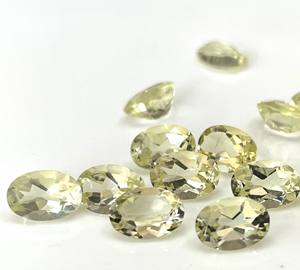 เลมอนควอตซ์ธรรมชาติ รูปไข่ 6x8 มม. เจียระไนเหลี่ยม คุณภาพสูง - อัญมณีเลมอนควอตซ์ธรรมชาติคุณภาพสูง - Product Image 5