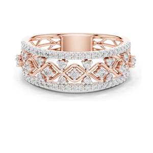0.475 CT Lab Diamond <b>Eternity</b> <b>Ring</b> for Women VVS-VS EF Clarity 18KT, 14KT, 10KT Gold & 925 <b>Silver</b> Rose, Yellow, White - Product Image 1