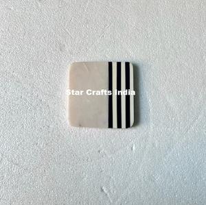 Posavasos cuadrados de madera Natural 100% con diseños de borde de ratán de bambú, alfombrillas para bebidas hechas a mano para cocina y accesorios de decoración del hogar - Product Image 6