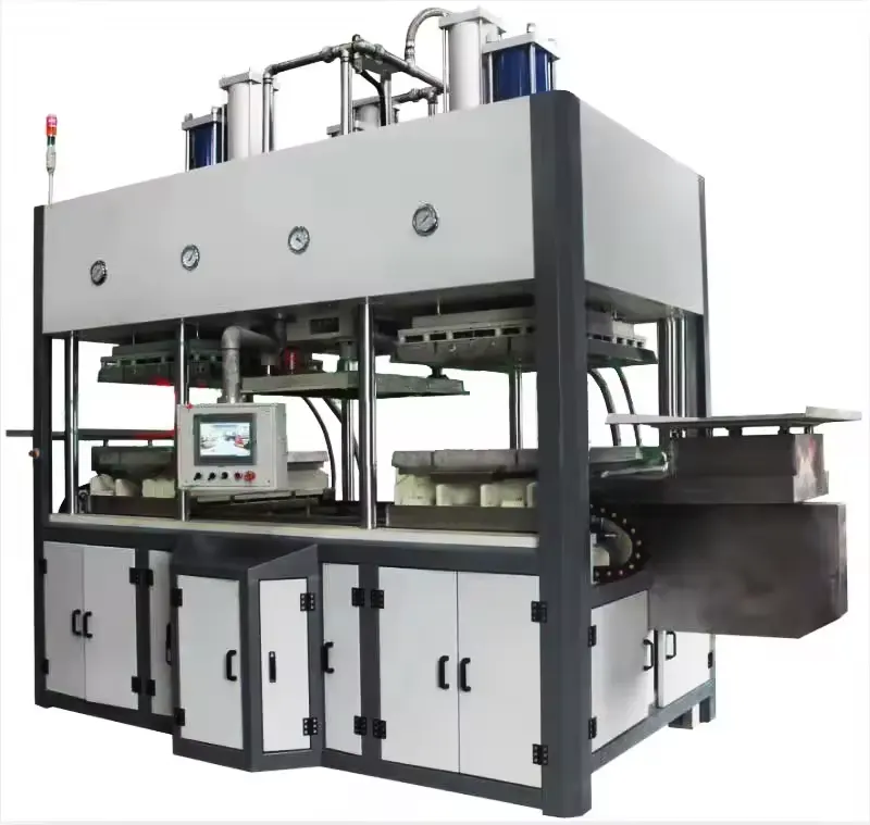 बायोडिग्रेडेबल पेपर लंच फूड बॉक्स बनाने की मशीन गन्ना खोई खाद्य कंटेनर बनाने की मशीन