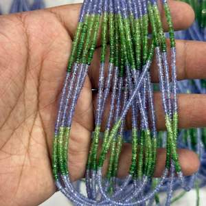 Mezcla de Tanzanita y Tsavorita de la Mejor Calidad, Cuentas Redondas Facetadas de 2 mm a 3,5 mm con Más de 50 Años de Experiencia en la Fabricación de Joyas - Product Image 3