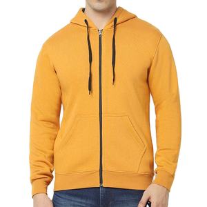 เสื้อฮู้ดดี้ผู้ชายทรงปกติ ผ้าฟลีซเนื้อหนัก 100% ผ้าฝ้าย ซิปยาวเต็มตัว - Product Image 1