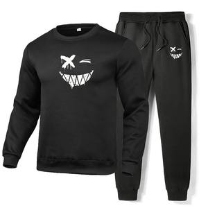 Survêtement 2 pièces d'été pour hommes, respirant et écologique 100% coton imprimé Panda, sweat-shirt de sport décontracté, grande taille - Product Image 3