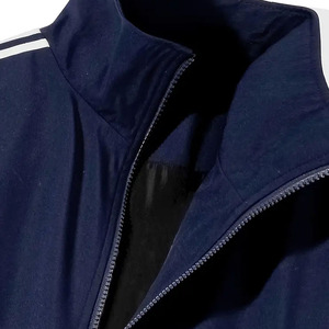 Conjunto Deportivo para Hombre, Chaqueta con Cuello Alto y Cremallera Completa, Pantalones Rectos con Rayas Blancas, Estilo de Dos Piezas, Conjunto Deportivo Cortavientos - Product Image 3