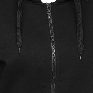 Quick Dry Comfortable Light <b>Weight</b> High Quality Best Design OEM ODM 2025 <b>Women</b> Zipper Hoodies in Black Color - Product Image 3