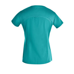 ชุดสครับพยาบาลผ้าซาตินแขนครึ่งแขนสำหรับทุกเพศชุดสครับขนาดพลัสไซส์เทคนิคการพิมพ์กระเป๋าสำหรับทุกเพศ - Product Image 3