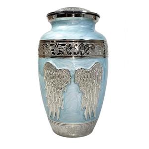 Urna Funeraria Moderna de Metal Hecha a Mano con Diseño de Alas Antiguas, Color Rosa, Capacidad Personalizada, Impresión Lavable, para Venta al por Mayor - Product Image 2