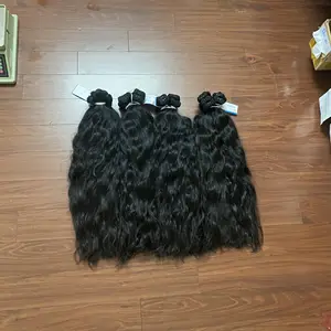 Normale double drawn soft Viet Nam human wave hair natural wavy sea wavy hair capelli ondulati ean