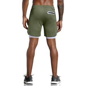 Pantalones cortos de entrenamiento de gimnasio para hombre al por mayor de OEM pantalones cortos de chándal para correr de gran tamaño - Product Image 3