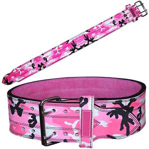 Nouveau personnalisé blanc Camo impression 10mm simple broche ceinture de dynamophilie 4 pouces de large en cuir haltérophilie Fitness ceinture unisexe ceinture de gymnastique - Product Image 4