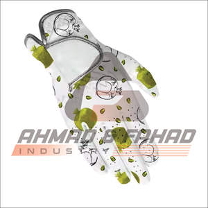 Guantes de golf para hombre A & F Ind logotipo personalizado Cabretta cuero genuino Palma Material suave empuñaduras transpirables Color blanco OEM para - Product Image 4