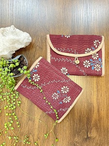 Mayorista Logotipo Personalizado Viaje Acolchado Algodón Monedero Bolsas Estuche Protector Joyería Bolsa Algodón Acolchado Maquillaje Bolsillos Bolsa - Product Image 4