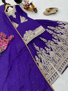 ETHENIC SERIES OF PLAZZO SHARARA WITH <b>TOP</b> AND SUPATTA HEAVY WEDDING WEAR OF <b>FESTIVE</b> SEASON - Product Image 5