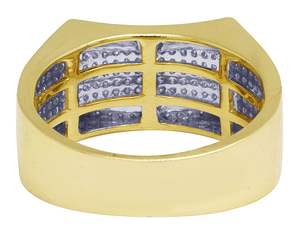 Bague pour homme exclusive en diamant Moissanite clouté de style hip hop à coupe ronde en argent sterling S925 - Product Image 5