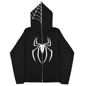 OEM Personalizable 100% Algodón Full zip up Sudadera con capucha Logotipo bordado Impresión en relieve Térmico Fleece Full Face Hoodie - Product Image 2