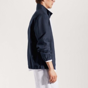 บอมเบอร์แจ็กเก็ตฤดูหนาวของผู้ชายดีไซน์ใหม่คุณภาพสูงน้ำหนักเบาพิมพ์โลโก้ได้ตามต้องการมีคอตั้งกระเป๋าด้านหน้าสำหรับเด็กผู้ชาย - Product Image 2