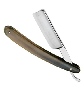 Maquinilla de afeitar recta para peluquero de salón profesional, etiqueta personalizada, hoja desechable de acero inoxidable individual, afeitado facial - Product Image 1