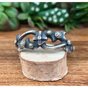 Bracelet manchette en argent sterling Chimney Butte, style tendance - Product Image 1