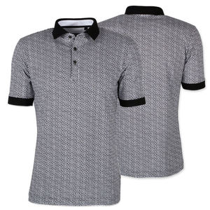 Polo en polyester de haute qualité brodé 100 coton pour hommes, chemises de golf simples avec logo personnalisé - Product Image 3