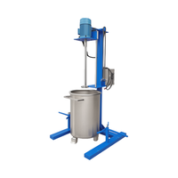Mélangeur de liquides vertical CC-HSM-100 100L 4kW pour le mélange d'huile blanche, de poudre colorée et de matériaux en caoutchouc