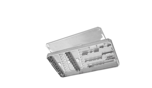 Panier médical en acier inoxydable avec couvercle, 485 x 253 x 30 mm, support pour pinces à fonctionnement manuel/électrique - Product Image 4